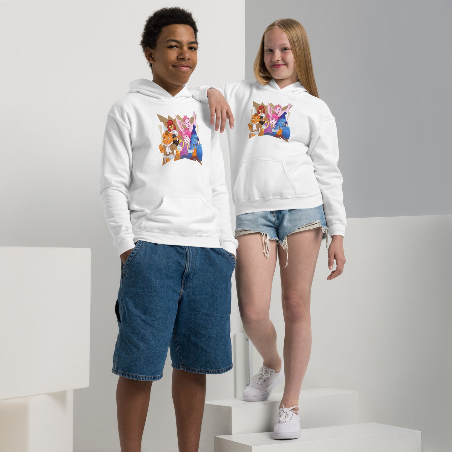 Bridget Characters - Youth heavy blend hoodie - Bridget Kimble